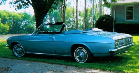 1965 180 turbo Corsa convertible (alternate rear 3/4 view)