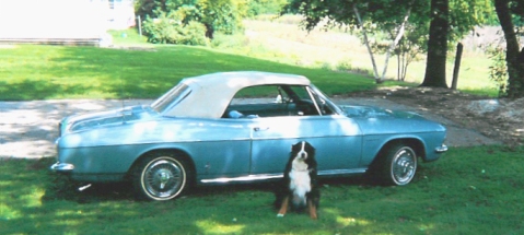 1965 180 turbo Corsa convertible (passenger side view)